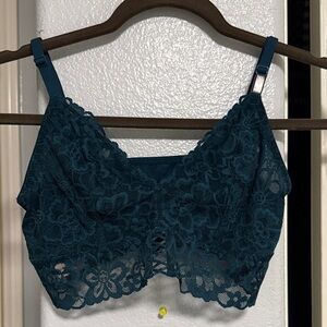NWT Lace Bralette in Teal